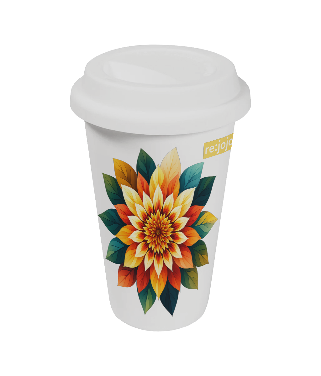 Ceramic Travel Mug with Silicone Lid